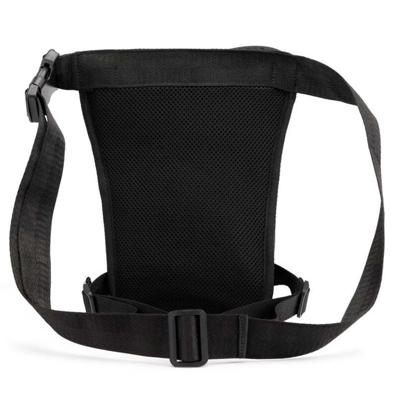 Leg bag nylon herre fanny pack motorsykkel ridning casual skulder cross body lår mannlig hoftebelte midje poser lår