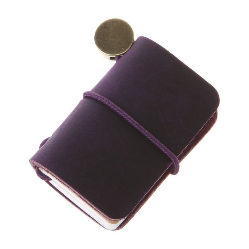 Portable Leather Travel Book Mini Journal Booklet Handmade Cover With Insert Brochure Accessories Writing For Men: PL