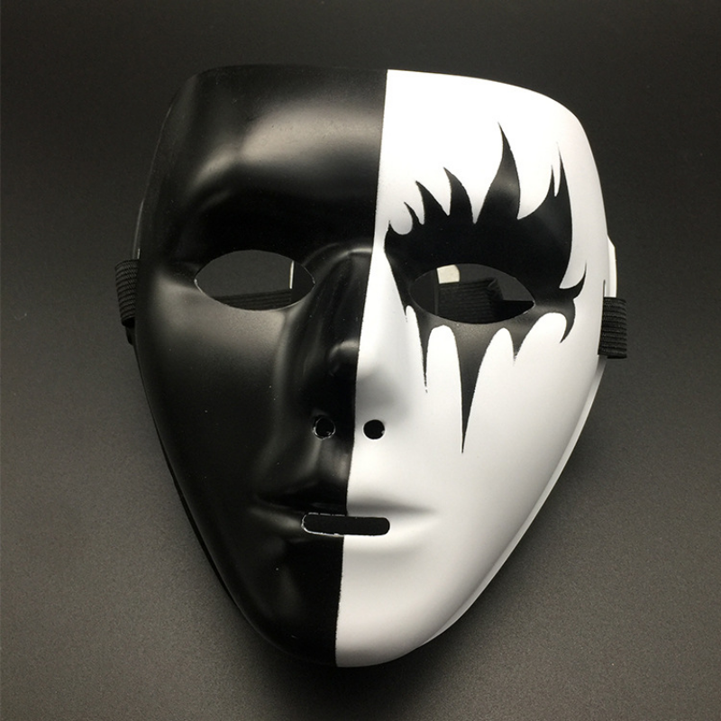 1pcs Full Face Mask Hand-painted Halloween Masquerade Scary Party Supplies Cosplay Costume Accessory Props: Beige