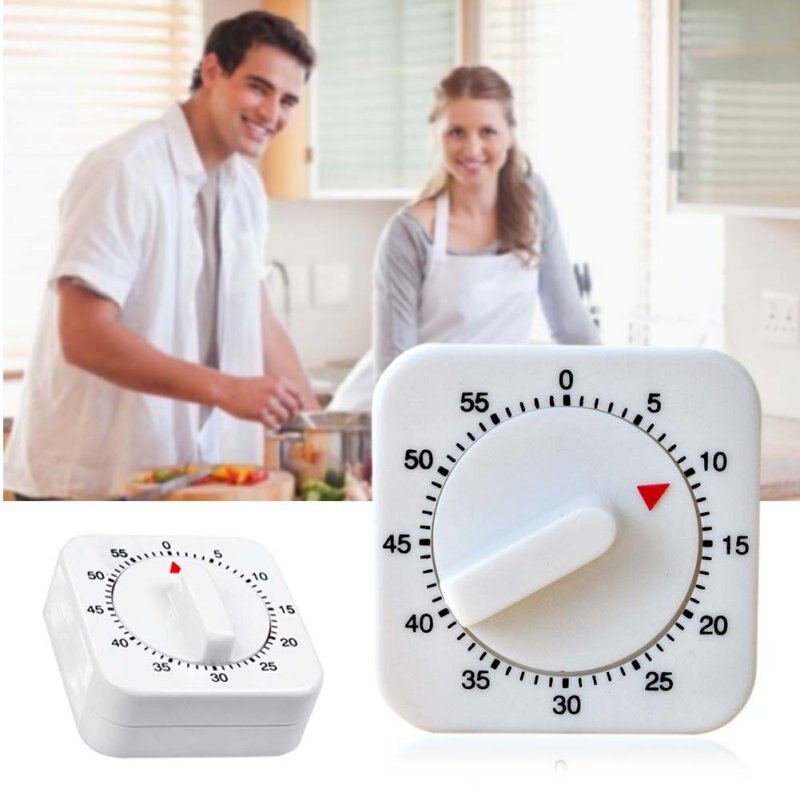 Cooking Timer Dial 60-Minute Mechanical Timer Reminder Counting Count Down Alarm Clock for Kitchen Clock Mechanism Set