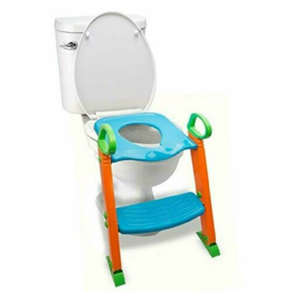 Potty Toilet Training Seat w/ Non-Slip Stepladder & Easy-Grip Handles (3-in-1)