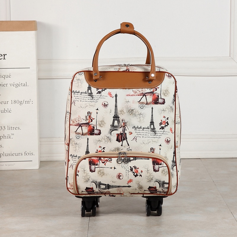 Imperméable à l'eau haute oapacité sac de voyage épais Style valise à roulettes chariot bagages dame hommes voyage sacs valise à roulettes Suplies