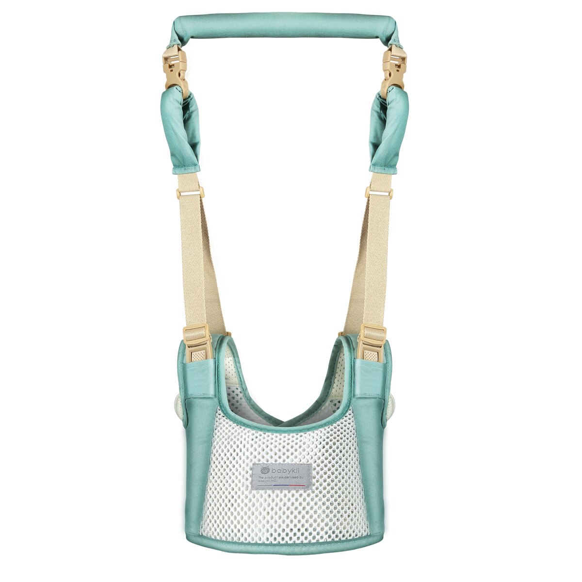 BABYKLY – sac à dos avec laisse pour bébé, accessoire de marche pour tout-petit, avec harnais de sécurité: Green Summer