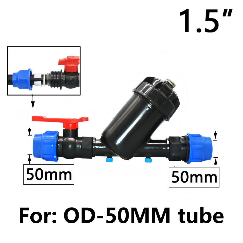 3/4" 1" 1.25",1.5",2" 120 Mesh Screen Filter Garden Drip Irrigation System Filter Mesh Agriculture Greenhouse Sprayer Watering: Yellow