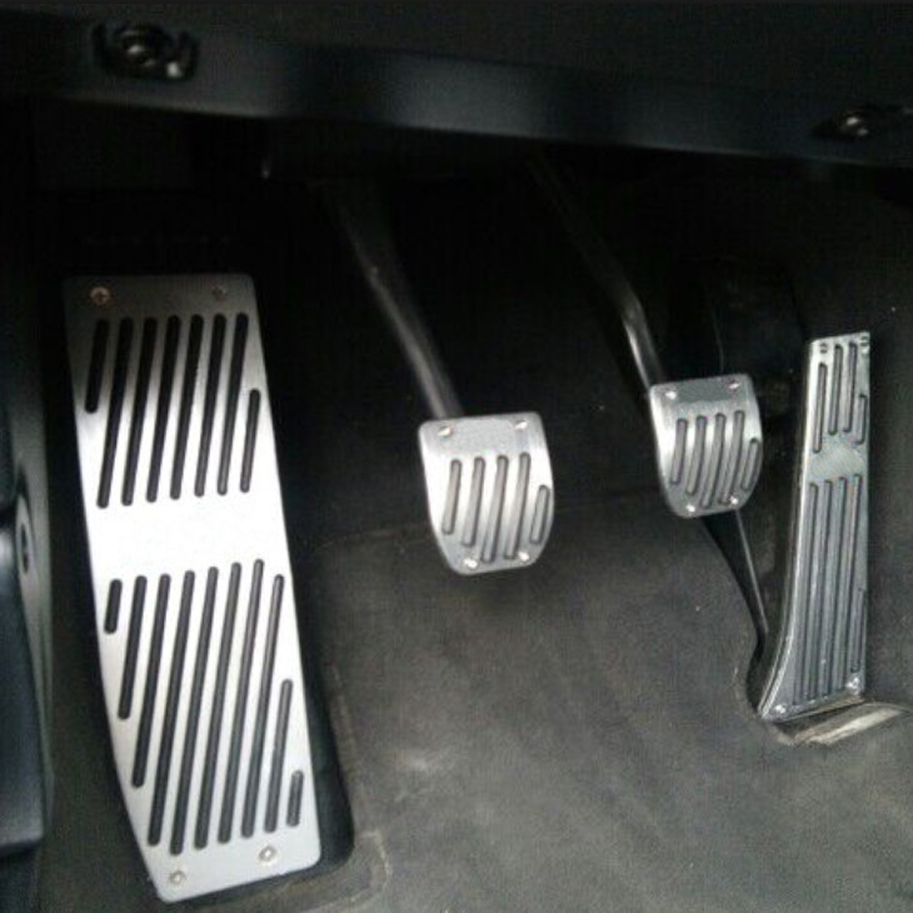 Vciic aluminium fodpedaler sæt passer til bmw  e30 e36 e46 e87 e90 e91 e92 e93 m3 m tech i mt sølv sort farve