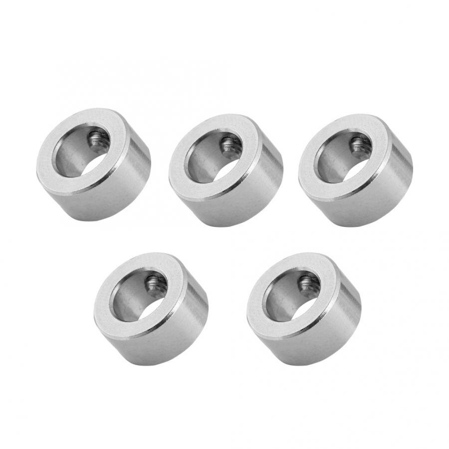 Zilver 5 Pcs 8Mm As Lock Kraag T8 Lood Schroef Lock Ring Rvs Isolatie Voor 3D Printer