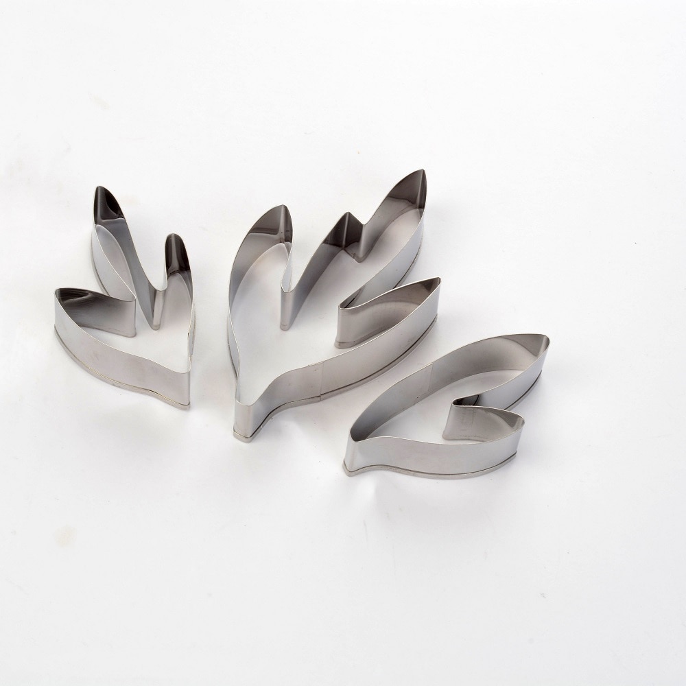 1 zestaw foremka robić wykrawania ciasteczek ze stali nierdzewnej kremówka kwiat skaleczenie piwonia liść odwróć Sugarcraft foremki robić ciasteczek i herbatników ciasto dekorowanie narzędzia