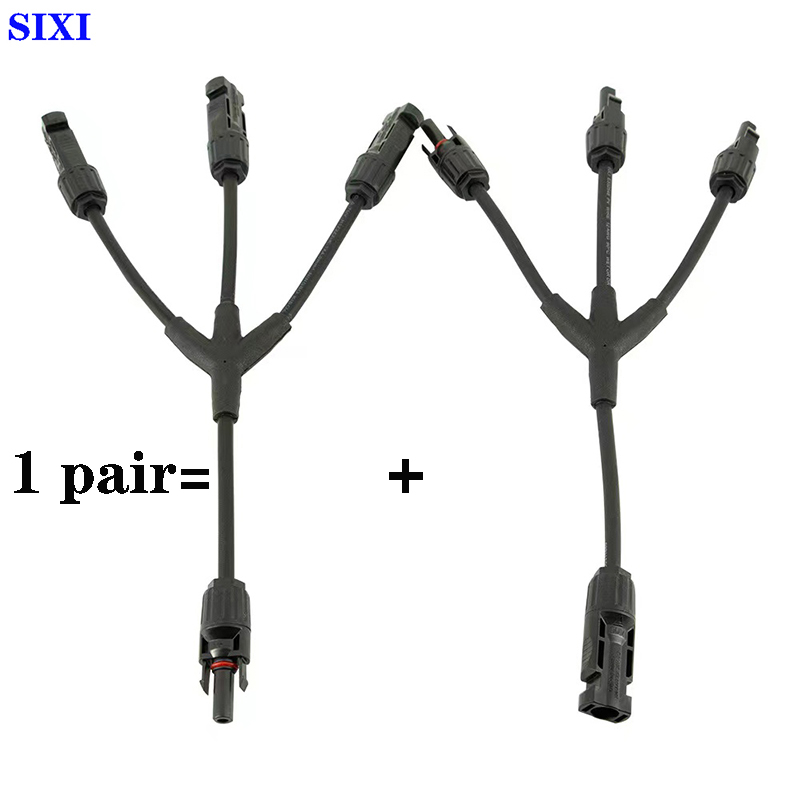 1Pairs 1 To 3 Solar Connector Solar Panels Parallel Connection Terminal Waterproof Solar System Accessories