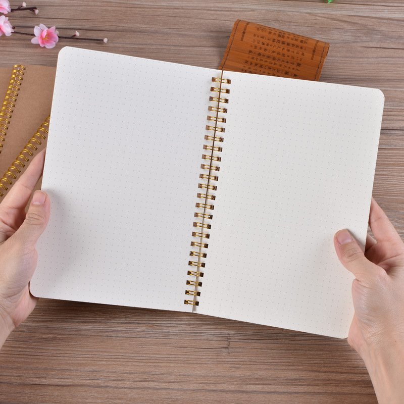 Notatbok  a5 journal medium kraft rutenett prikk blank daglig ukeplanlegger bok timeplanlegger skolerekvisita skrivesaker gave