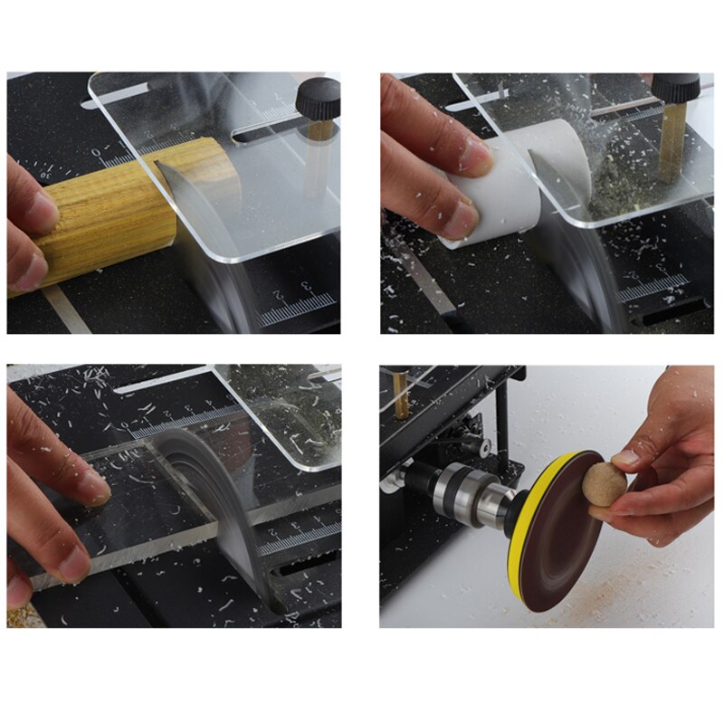 150W Multifunctional Mini Table Saw DC Woodworking Sliding Table Saw Jade Handmade DIY Crafts Cutting Machine Angle Cut Tools