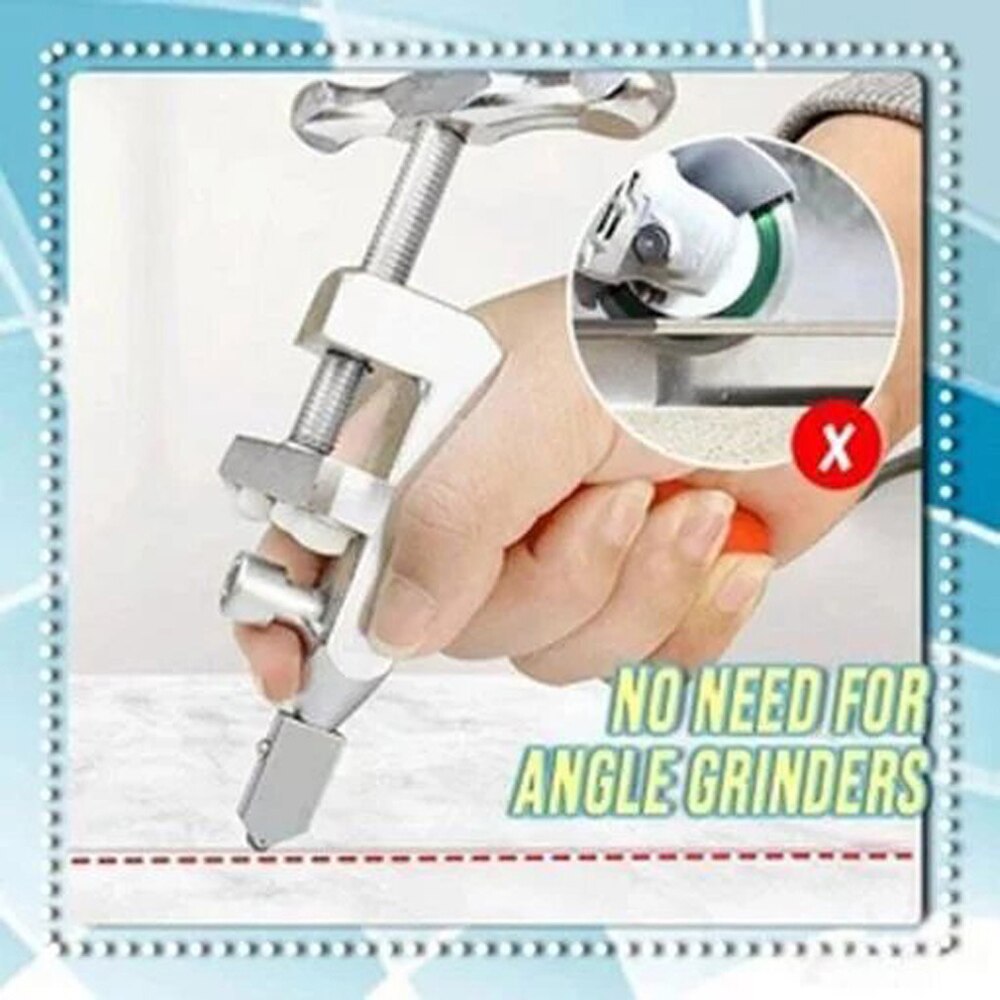 Hand Grip Ceramic Tile Divider knife Manual Scribing Delimitation roller type glass T cutter Opener Breaker Construction Tools