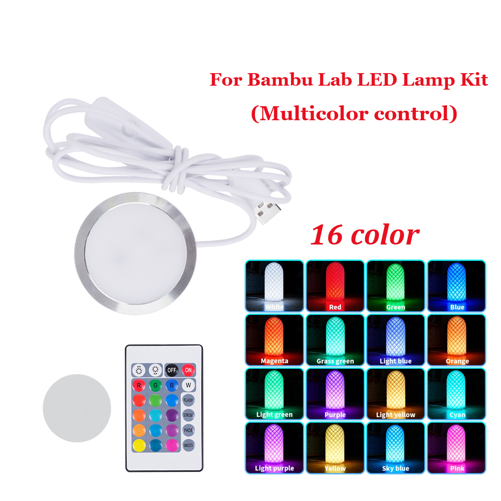 For Bambu Lab Led Lamp Kit 001 Hardware Bambulab Light Kit 001 Led Light Parts Diy Model Without 3d Printing Parts: 2.2mm / green