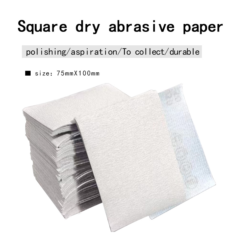 20Stck 75x 100mm Quadratischen Sandpapier Streugut Beflockung Sand Papier Spezielle Rabatt Schleif Stein Schleifer Für Auto Farbe Holz polnischen Werkzeuge