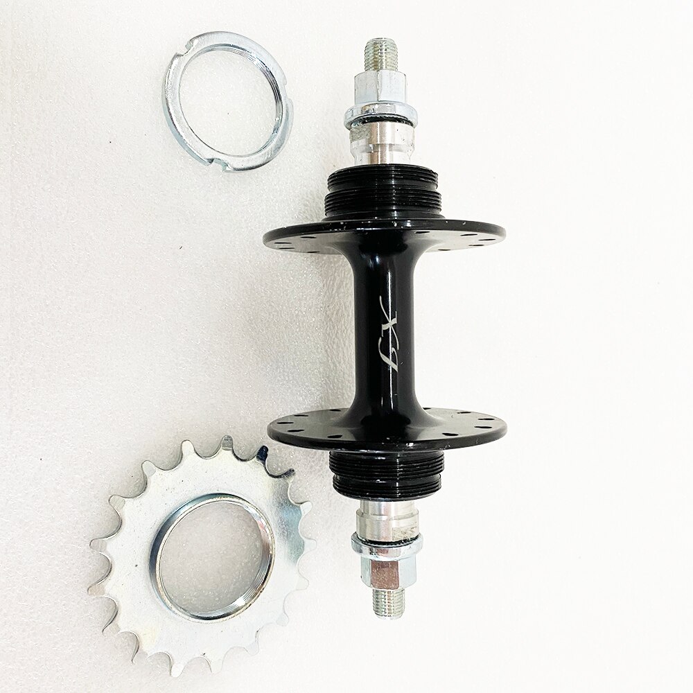 XJ Front 20 Holes Rear 24 Holes Ride Backwards Wearable Flat Strips Fixie Bike Track Fixed Gear Bicycle 32H 36H Cycling Hub