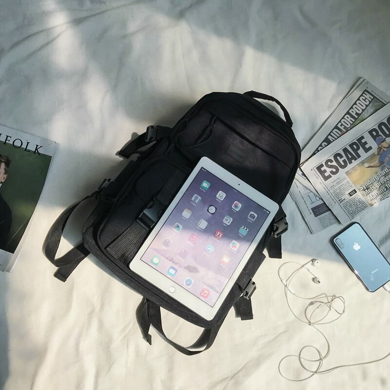 Dcimor vandtæt nylon kvinder rygsæk kvinde stor kapacitet spænde rygsæk unisex skoletaske laptop rygsække rejse mochila