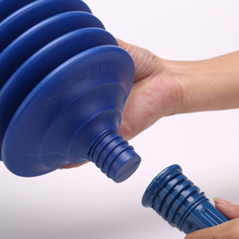 Bellows Accordion Toilet Plunger, High Pressure Thrust Plunger Eliminates Heavy Blockage on Clogged Toilet, Universal Power Plun