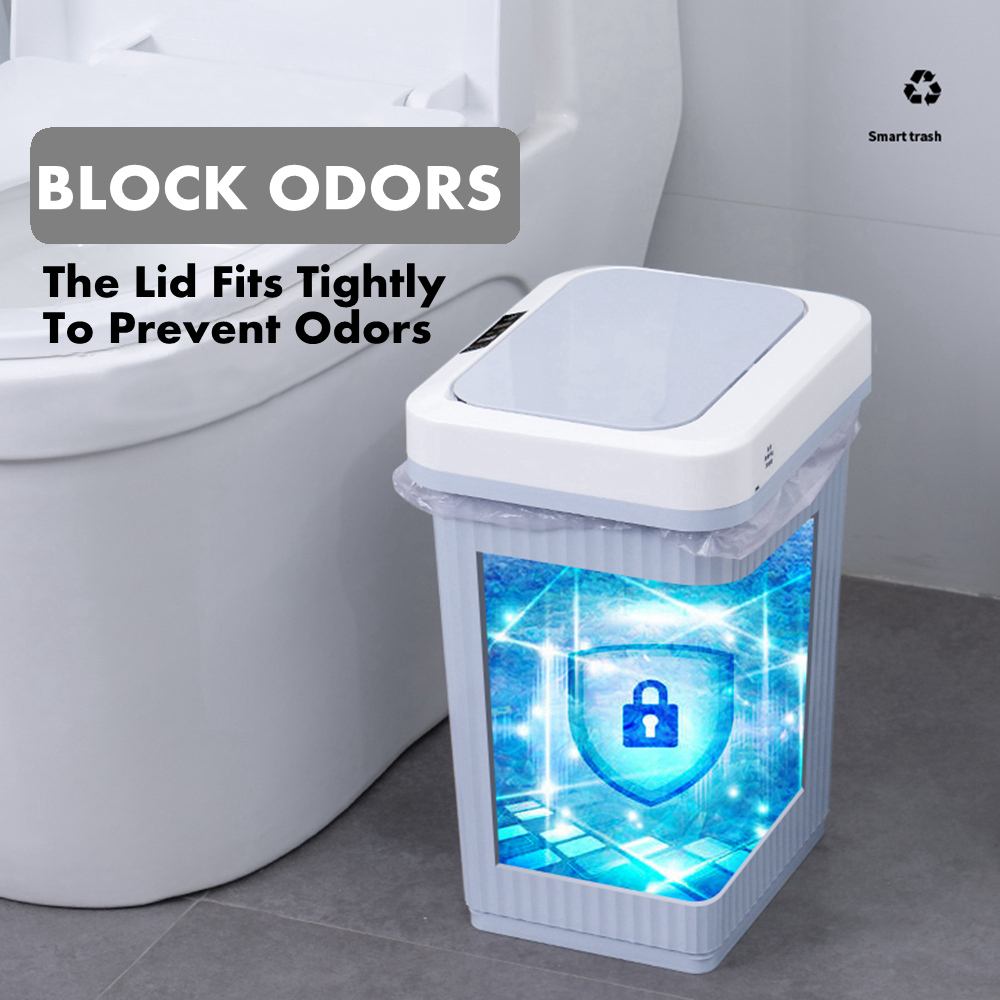 16l sensor automático caixote do lixo lata de lixo inteligente usb indução recarregável lixo bin pode casa sala estar balde de lixo