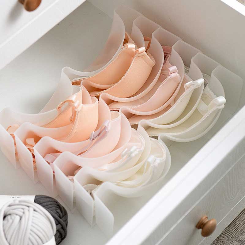 Soutien-gorge sous-vêtements organisateur ménage Anti-rides étagère de rangement dames soutien-gorge empilable assemblage boîte de rangement combinaison gratuite