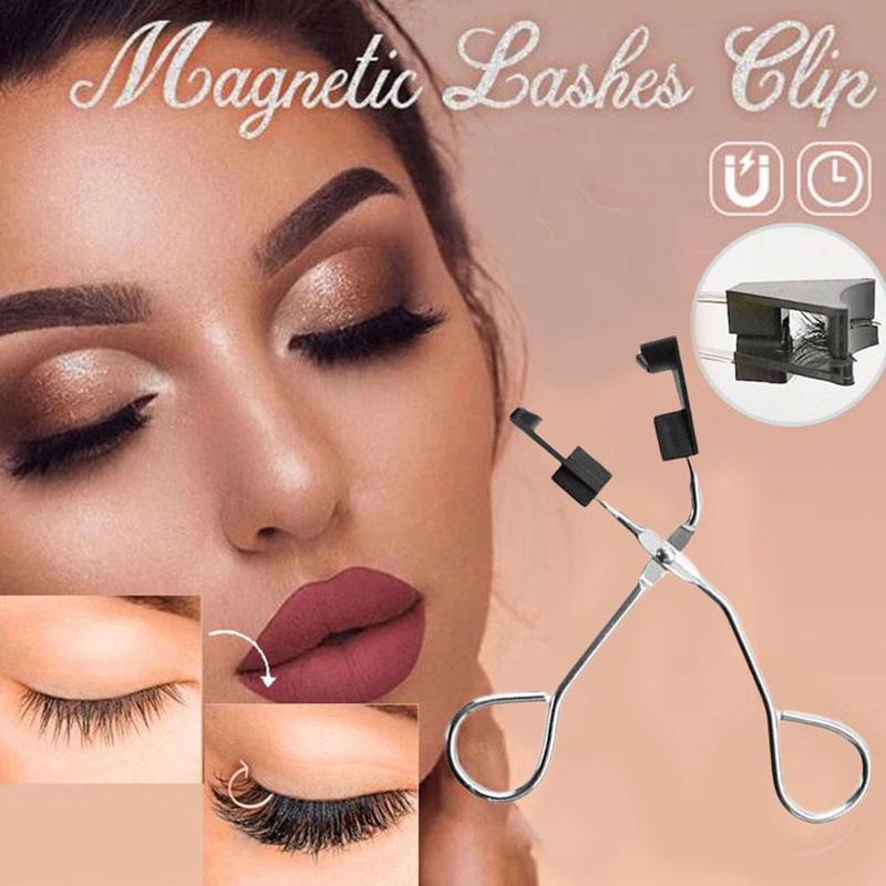 Professionelle Silber Magnetische Augen-peitsche-wimpernzange Für Frauen Kosmetische machen-hoch Eisstockschießen Clip Werkzeuge Wimpern Zubehör K2P8