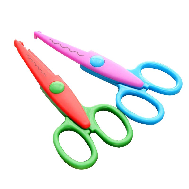 JTSIP enfants papier ciseaux maternelle à la main bricolage carte dentelle ciseaux enfants outils manuels dessin animé sécurité artisanat ciseaux 1 pièces