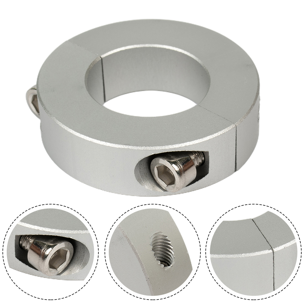 Klemmekrave dobbelt delt 13-30mm indvendig diameter akselkrave klemmetype aluminiumslegering faste ringe klemmekrave: Blå