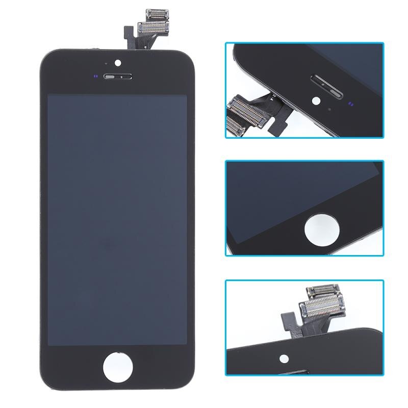 1pc Neueste Schwarz IPhone Zubehör äußere LCD Anzeige Touchscreen Digitizer Montage Reparatur Für Iphone 5: Default Title