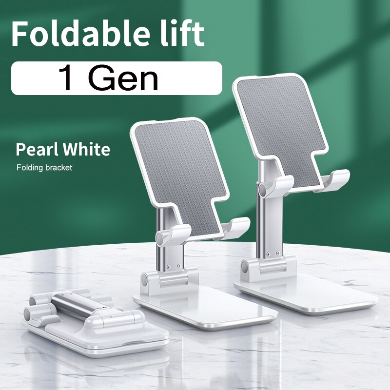 Goojodoq för ipad stativ hållare telefon mini justerbar soporte surfplatta hållare stativ för ipad 10.2/10.5 pro 11 mini fäste: 1 gener vit