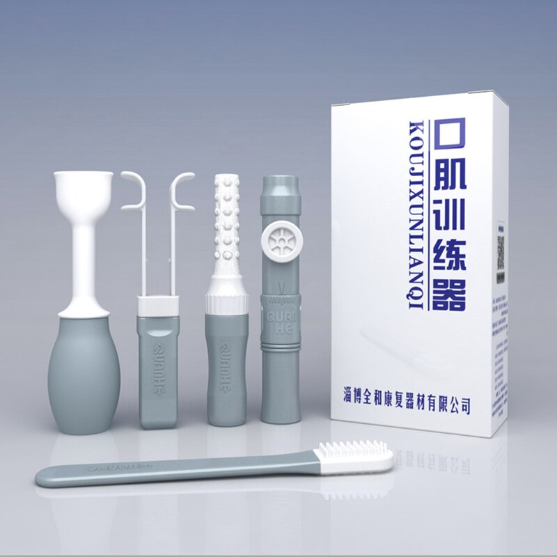 Lips Tongue Muscle Perceiving Trainer Recovery Oral Mouth Muscle Trainer Massager Brush Care Oral Perceiving Training Disability: 5pcs