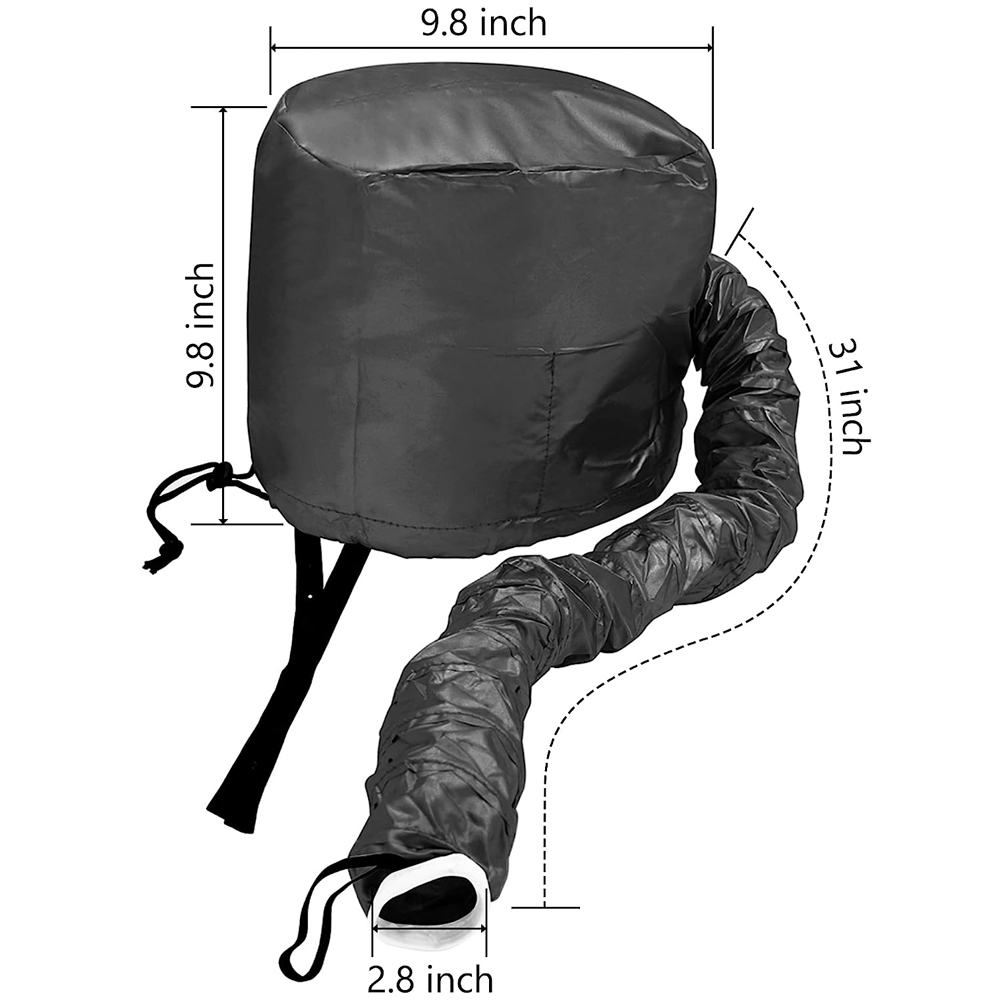1 pièces sèche-cheveux capot capot sèche-cheveux fixation avec mentonnière et tuyau étendu accessoire réglable capot chapeau sèche-cheveux outil