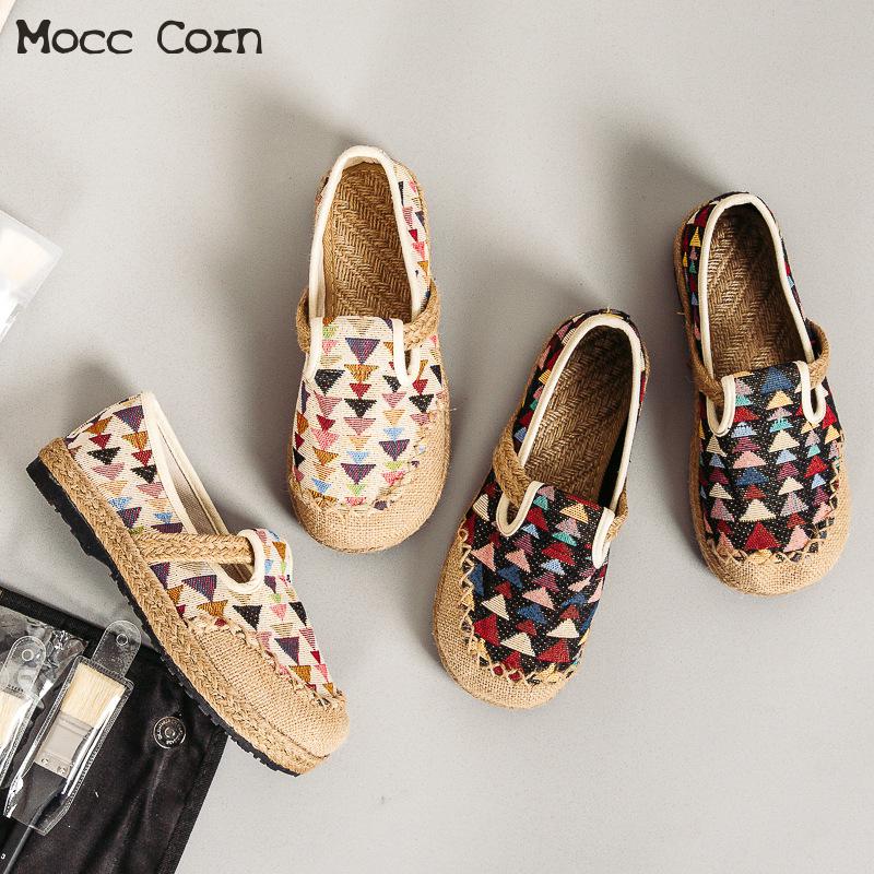 Mocasines planos de las mujeres Zapatos planos Zapatos Slip On Casual damas bordado Zapatos transpirables Zapatos Mujer botas de calzado Zapatos Mujer