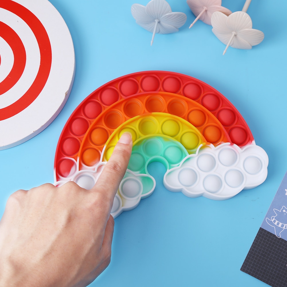 Autismus drücken blasiert Sensorischen Spielzeug Tabletop Rätsel Anti-betonen Spielzeug FrüHenne Bildung Finger ÜSpund Bord Quetschen entlüften Spielzeug