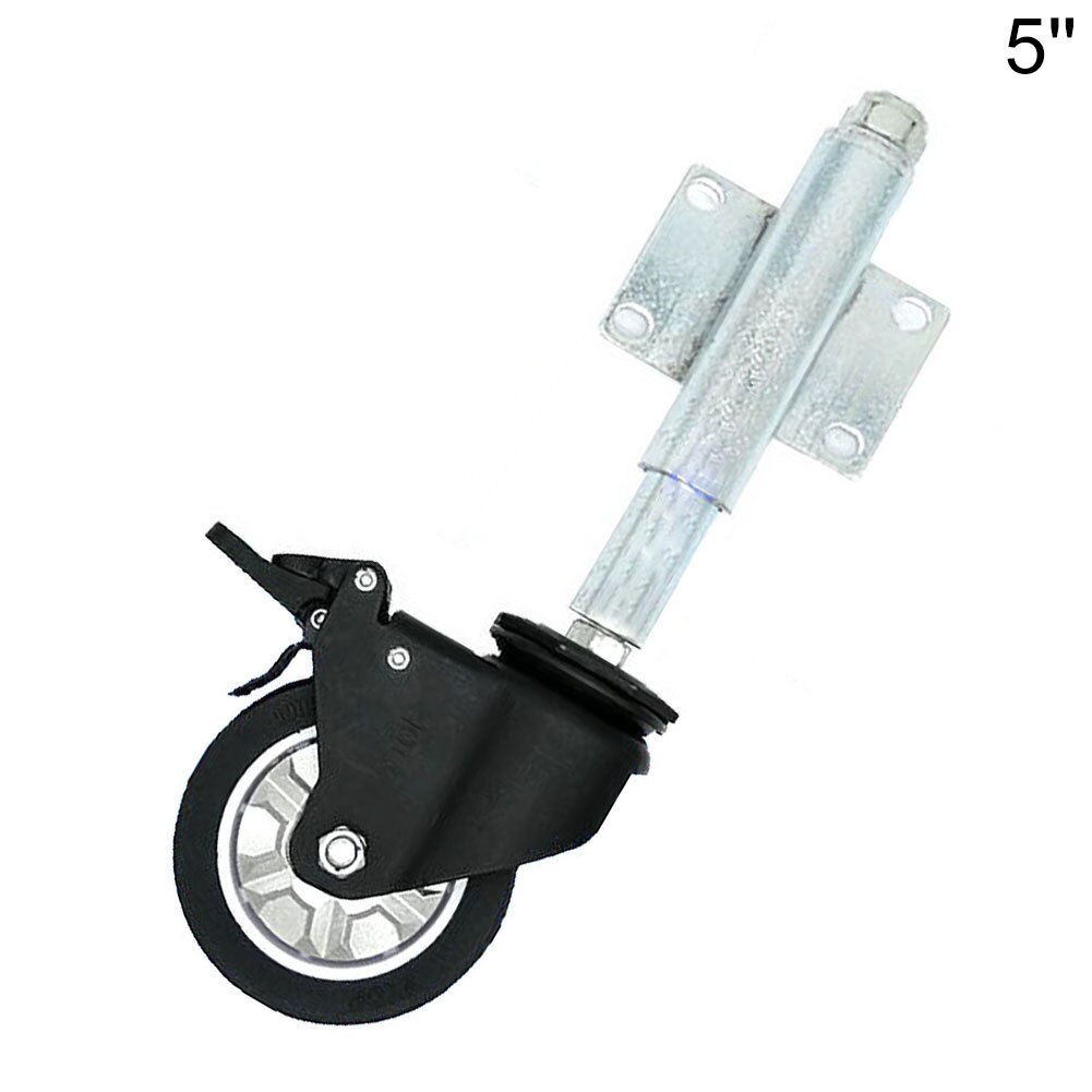 Mn Steel Spring Loaded Gate Swivel Caster Wheel Roller Fence Hardware Slider