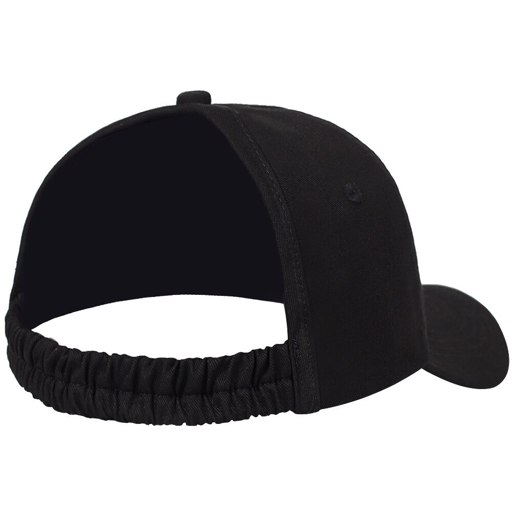 Casquette de Baseball avec ouverture arrière | Casquette d'été, chapeau pare-soleil en coton pour l'extérieur, hip hop à la , chapeaux de: Black