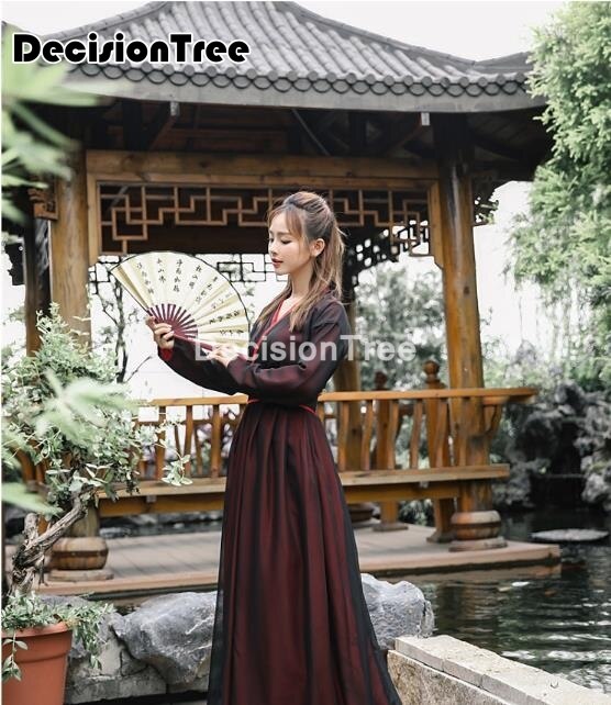 Women's Chinese Hanfu Cosplay Costume - Ancient Fairy Stage Dance Dress Plus Size