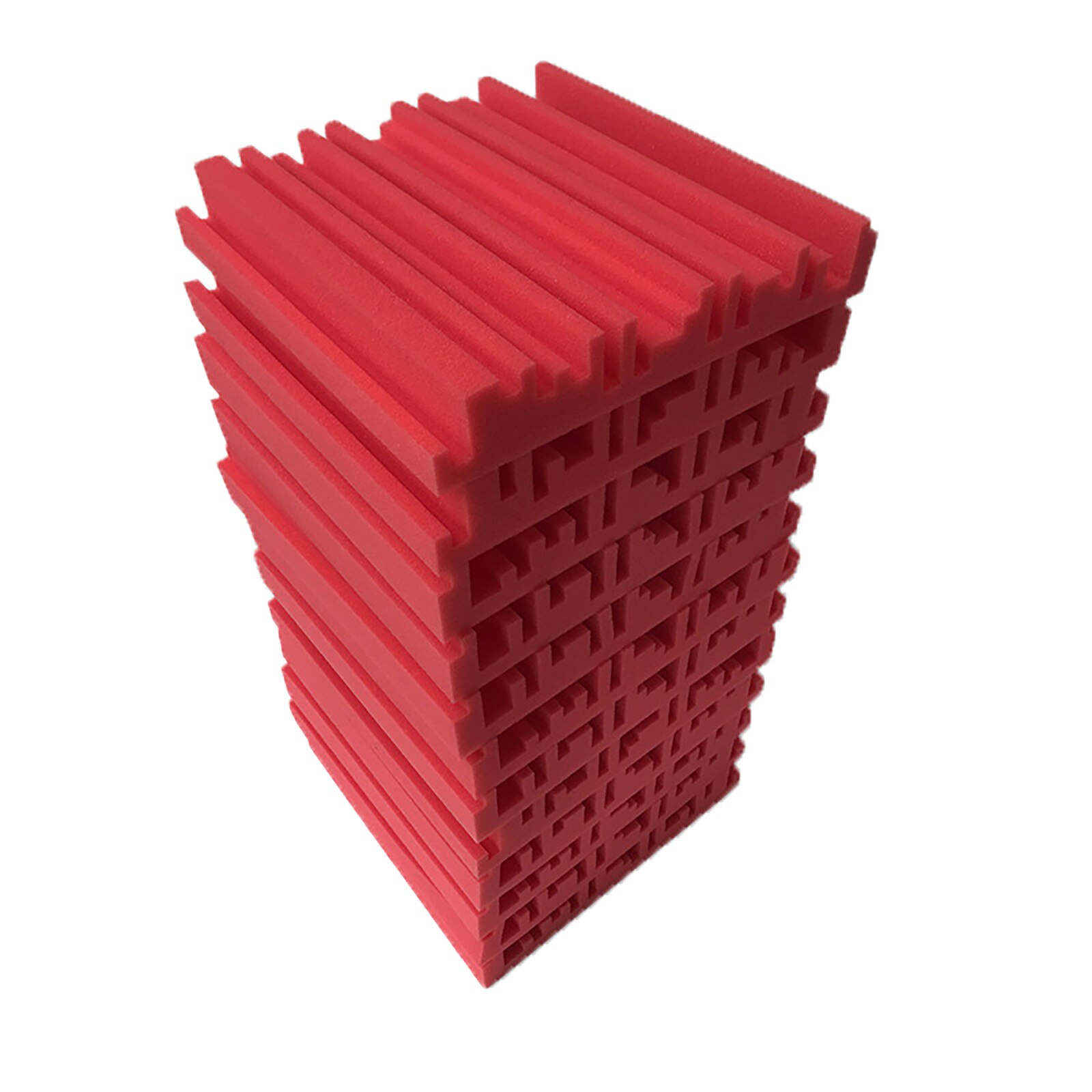 F# 12pc High Density Soundproofing Foam Ktv Soundproof Sponge Indoor Game Music Soundproof Sponge Sound-absorbing Foam: F