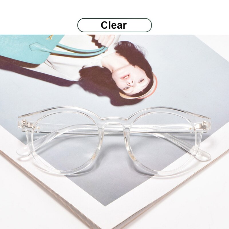 Round Woman Optical Glasses Frame Prescription Eyeglasses Female Eyewear Women Spectacles Glasses Frame: white