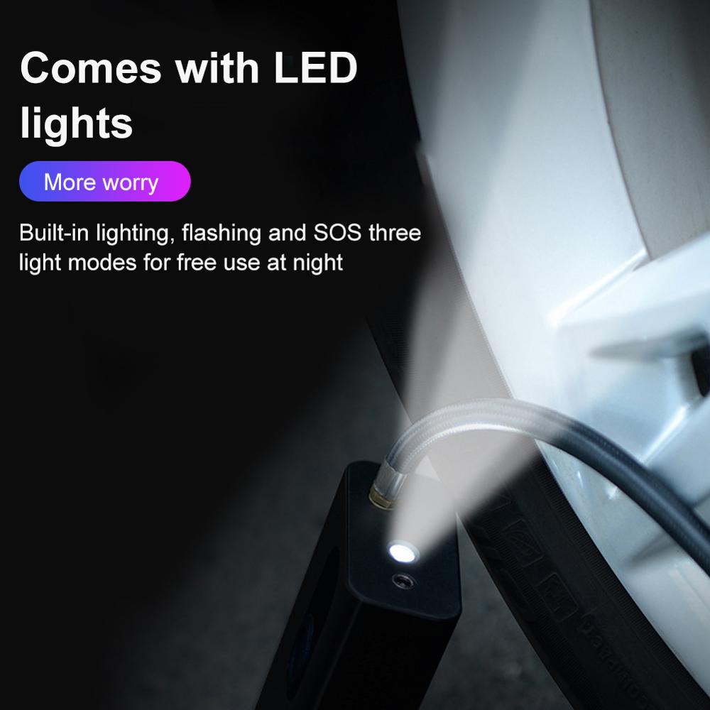 Protable Electric Car Air Compressor Car Air Pump Mini Tire Inflator Auto Tyre Pumb High Pressure Tire Air Inflator Pump