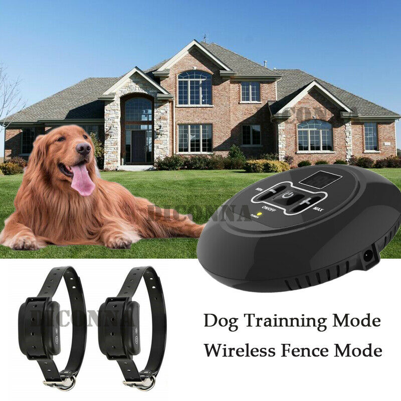 Wireless Dog Fence No-Wire Pet Containment System Rechargeable And Waterproof: UK / For 1 Dog