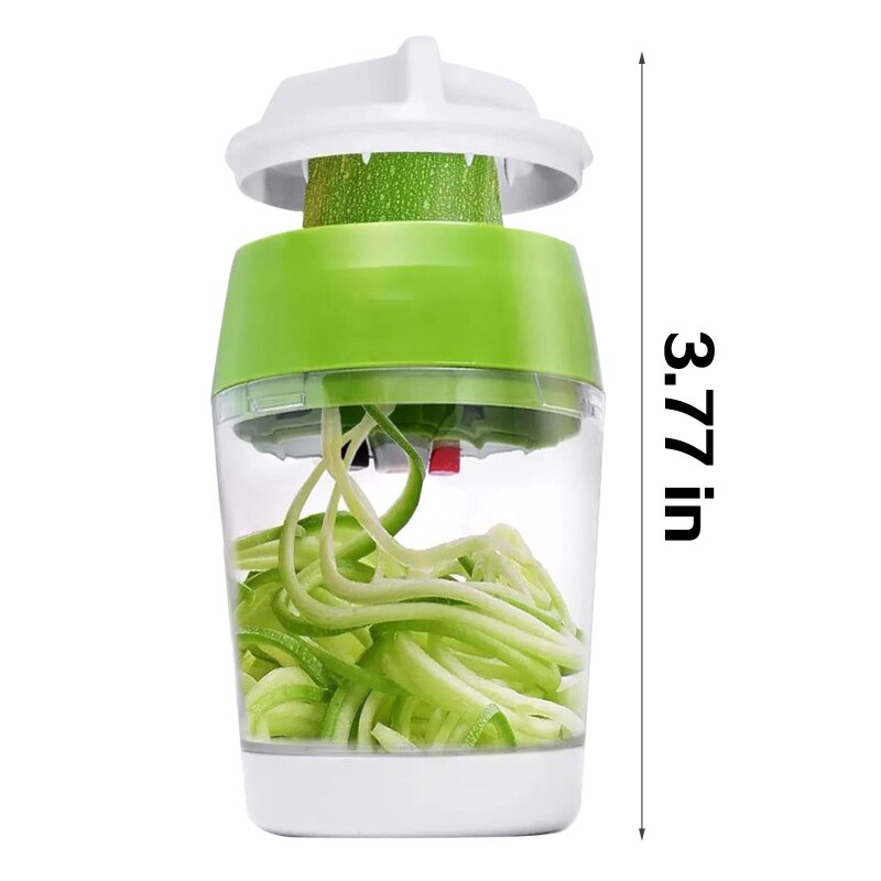 5 In1 Handheld Spiralizer Groentesnijder Verstelbare Spiraal Cutter Met Container Courgette Noodle Spaghetti Maker Spiral Slicer