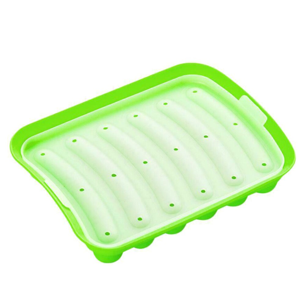 6 Grids Silicone Sausage Mould Mold DIY Maker for Making Bratwurst Dogs HG99