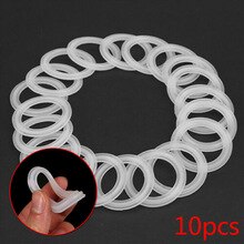 Juntas de silicona ID35MM od50.5 mm, 10 Uds., espiga sanitaria para manguera, virola de soldadura, anillos de Junta de sellado de silicona de Tres abrazaderas, reemplazo