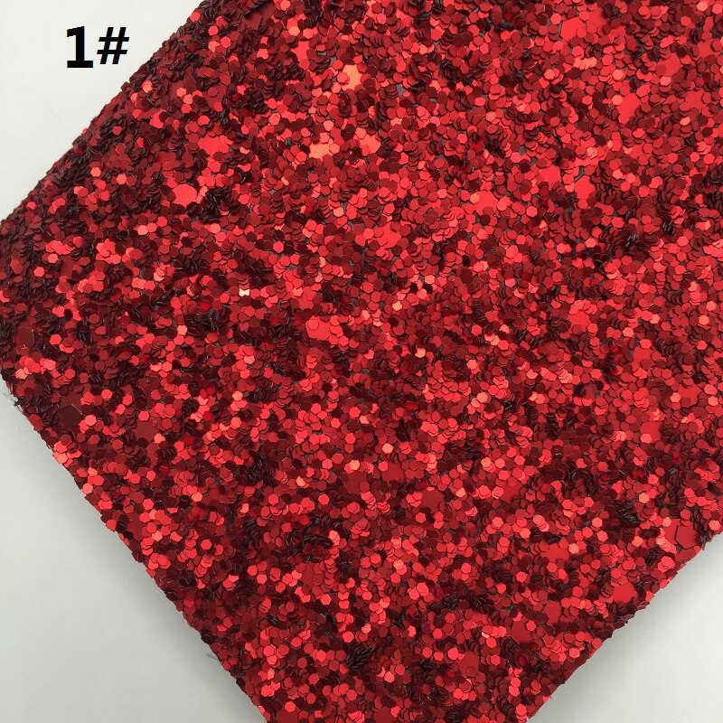 Mini rulle 30 x 134cm jule rød og grøn glitter fab... – Grandado