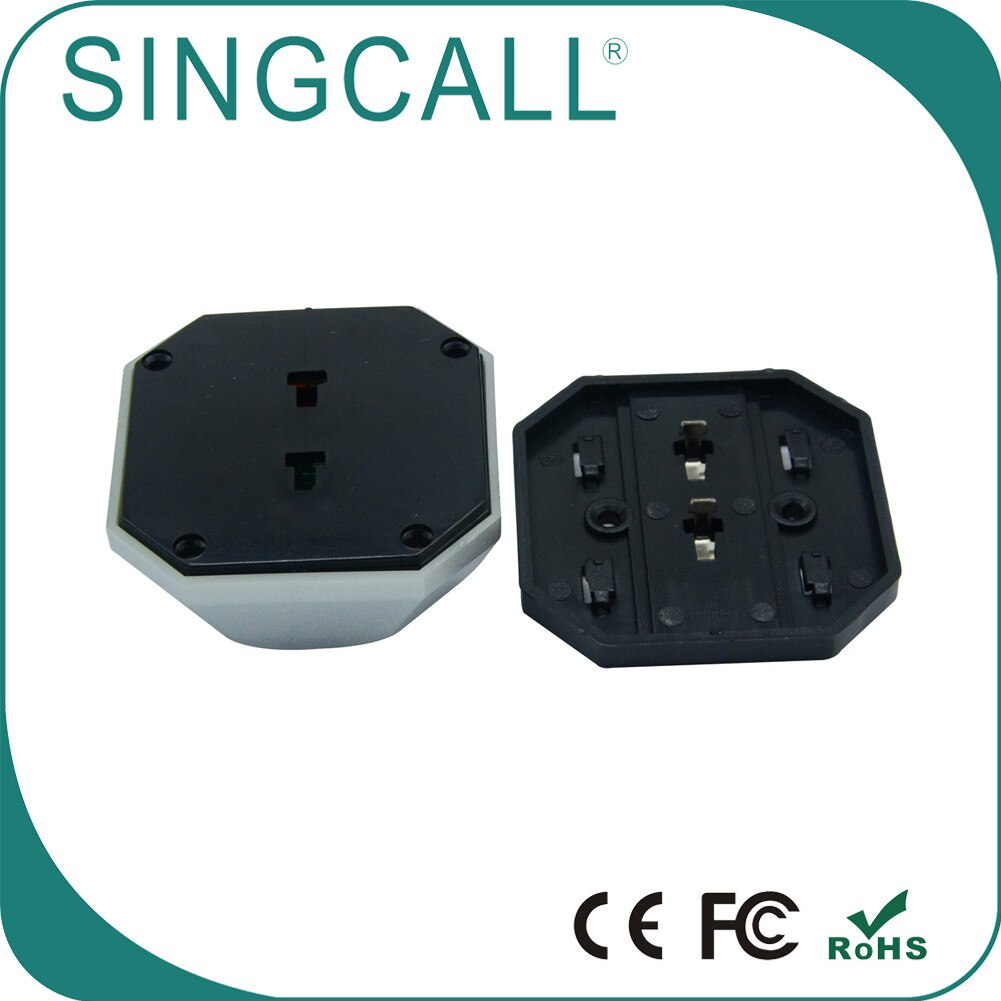 SINGCALL Restaurant Wireless Calling System Pager, Hamburger Pager, Service Caller APE560 Silver Pager