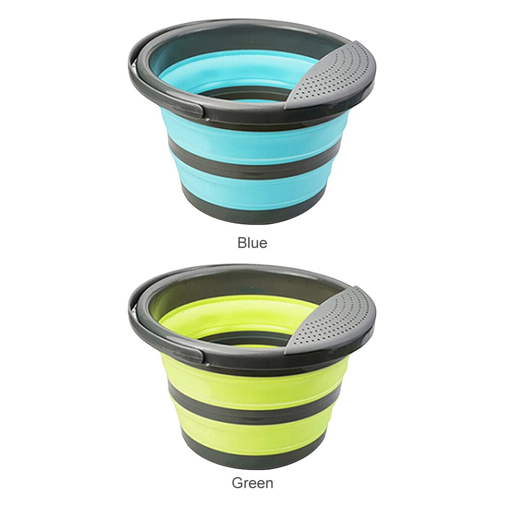 Water Storage Container Camping Water Pail Silicone Collapsible Bucket Outdoor Outdoor Portable Easy Fishing Carrying