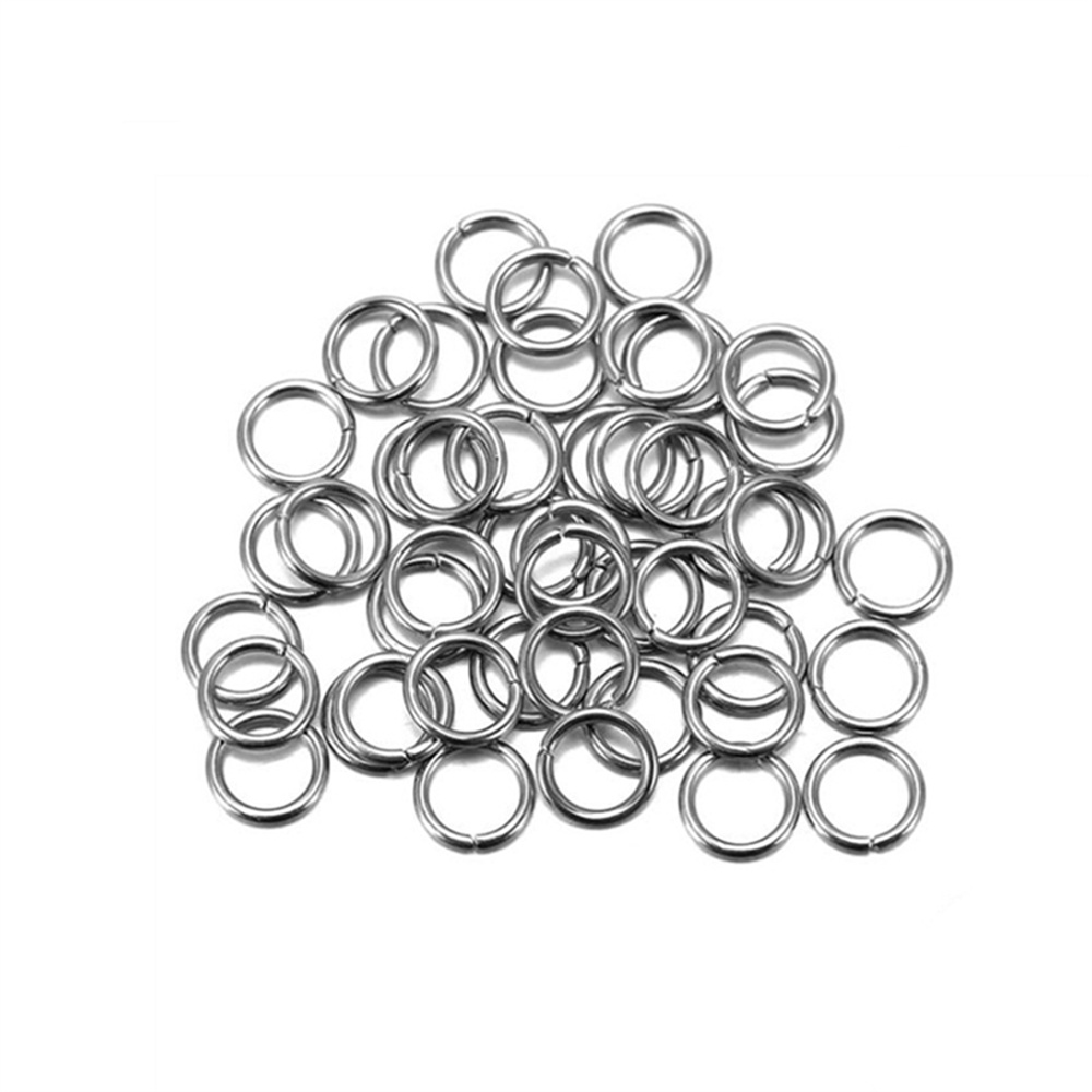 100-200 szt. 4/5/6/78/9/10mm pierścienie ze stali nierdzewnej otwarte pierścienie z pierścieniem dzielonym do DIY elementy do wyrobu biżuterii artykuły hurtowe