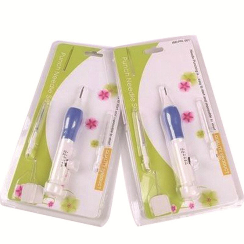 Pluma de bordado mágico, aguja de punzón, costura de bordado a mano con juego de 3 agujas de punzón, accesorios para herramientas de bordado de punto de cruz
