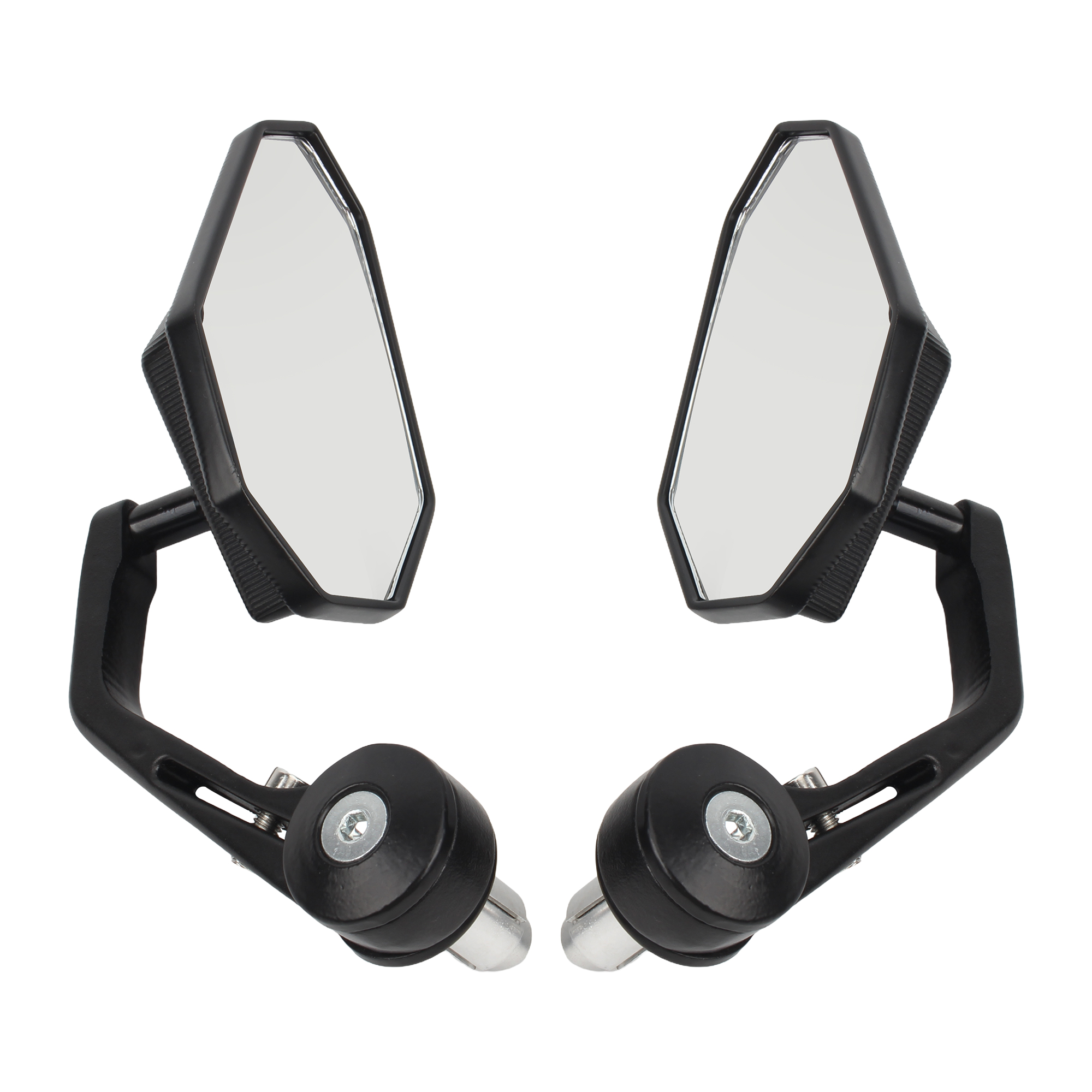 Motoraccessoires Achteruitkijkspiegel Zijstuur Bar End Spiegels Moto Fiets Elektrische Fiets Scooter Universele Motocross: WHITE