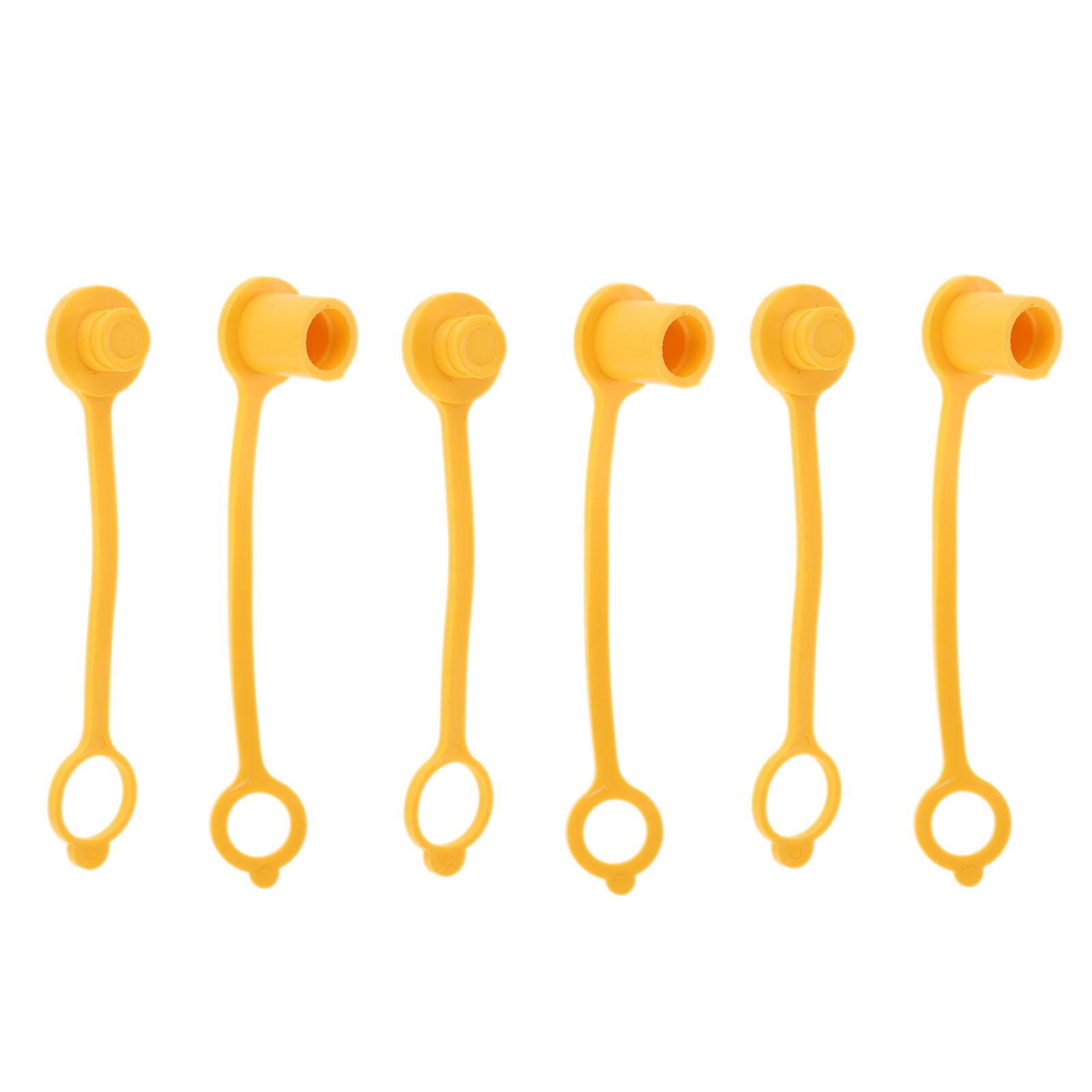 6pcs/3pairs 3/8" Dust Caps Plugs Rubber Propane/Natural Gas Quick Disconnect/Connect 1lb Tank Convert Regulator Hose Grill BBQ