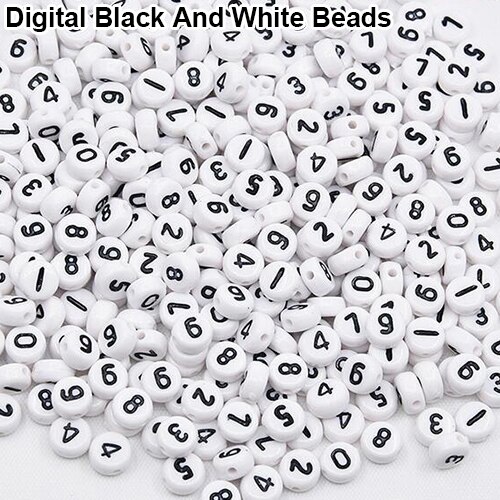 100 Stck Abstandshalter Acryl Perlen Würfel Alphabet knapp Armbinde Schmuck, sterben DIY