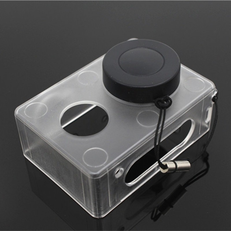 Transparante Beschermhoes Camera Ultradunne Waterdichte Behuizing Met Lens Cap Cover Voor Xiaomi Yi 1 Actie Camera Accessoires